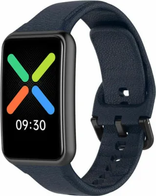 Produktbild von Strap-it Oppo Watch Free Silikonarmband (Dunkelblau)