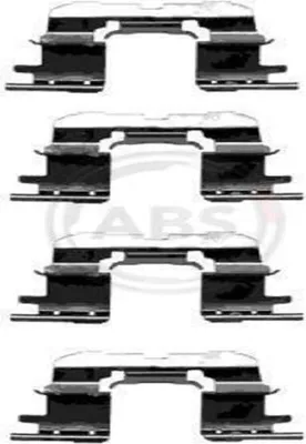 Produktbild von A.B.S. 1227Q Zubehörsatz Scheibenbremsbelag Vorne für TOYOTA Yaris Schrägheck (P1)