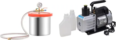 Produktbild von Vakuumkammer mit 2-stufiger Pumpe 7,4 L