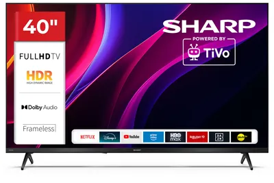 Produktbild von Sharp 40HE2245E 40 Zoll Full HD LED Fernseher TiVo Smart TV HDR10 Triple Tuner HDMI ARC Frameless