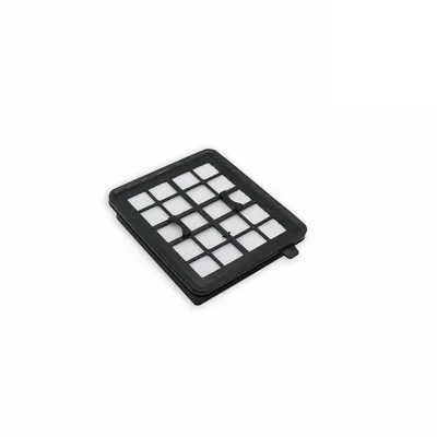A black filter with a grid pattern is shown against a white background.
