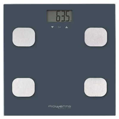 Productafbeelding van Rowenta Body Up BR2520, elektronische personenweegschaal, 150 kg, 100 g, grijs, kg, vierkant