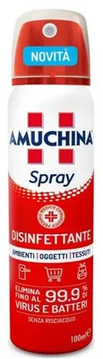 Immagine prodotto di Amuchina Spray Ambienti Oggetti Tessuti 100 Ml