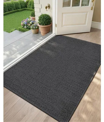 Obrázok produktu pre Podlahová rohož do interiéru, 90x140 cm, tmavosivá