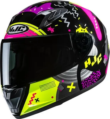 Produktbild von HJC Y10 MIKA Kinderhelm schwarz-pink MC3H S S in blau/rosa/schwarz
