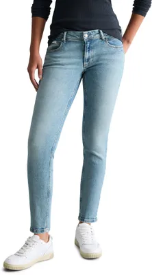 Productafbeelding van Marc O'Polo denim dames jeans, cropped, slim fit, blauw (lichtblauw, multicolor, maat 30)