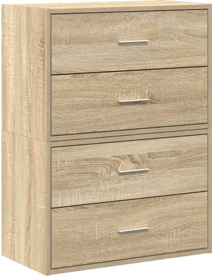 Immagine prodotto di vidaXL Armadi con 2 cassetti 2 pezzi rovere Sonoma 60x31x40 cm