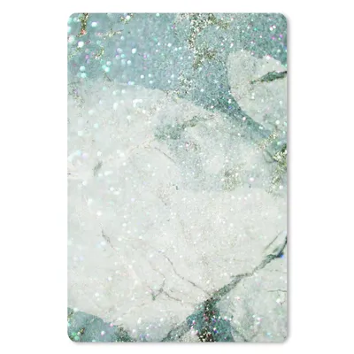 Obrázek produktu pro Podložka pod myš - Mramor - Třpytky - Zelená - 18x27cm - Podložka pod myš