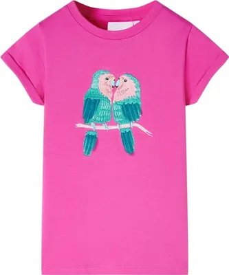 Produktbild von Design Kinder-T-Shirt Dunkelrosa 104, Langarmshirts 2024 Neu