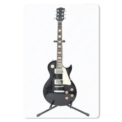 Produktbild von MuchoWow® Mauspad Mousepad Eine schwarze E-Gitarre 18x27 cm - Mousepads - Maus Mat - Pad - Mausunterlage