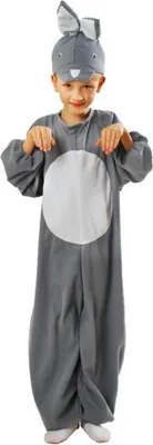 Produktbild von Graues Hasen-Outfit 98/104 Ostern-Jumpsuit