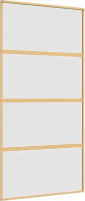 Obrázek produktu pro vidaXL Posuvné dveře Golden 102,5x205 cm Matné sklo ESG a hliník