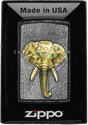 Obrázok produktu pre ZIPPO 2006551 vetruodolný zapa?ova? slon Swarovski® Crystal Gray Dusk dar?eková krabi?ka