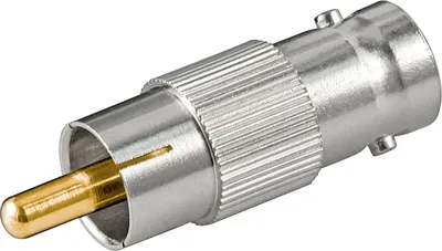Produktbild von BNC-Kupplung > Cinchstecker mit vergoldeten Kontakten