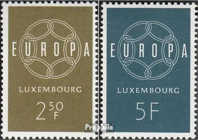 Produktbild von Briefmarken Luxemburg 1959 Mi 609-610 (kompl.Ausg.) postfrisch Europa