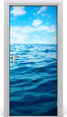 Produktbild von Tulup Türaufkleber 95x205 cm Dekorative Aufkleber Selbstklebend Wasserdichte Tapete Abnehmbar Schlafzimmer Wohnzimmer Wohnkultur - Meerwasser