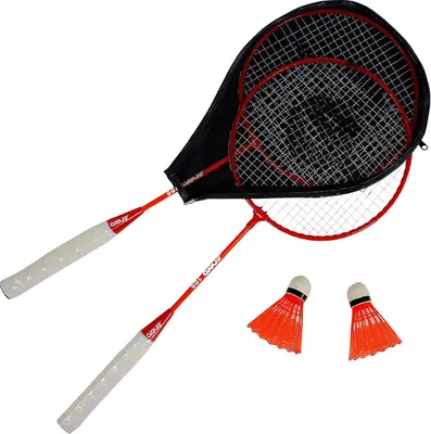 Produktbild von Badmintonset mit rot-orangem enero 105 Koffer
