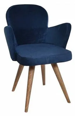 Produktbild von Moderne Küchenstuhl Holzstuhl Stuhl Tresenstuhl Esszimmerstuhl Blau