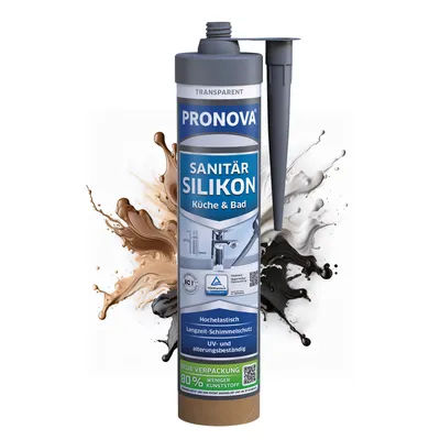 Produktbild von PRONOVA ECO Sanitärsilikon transparent 280 ml