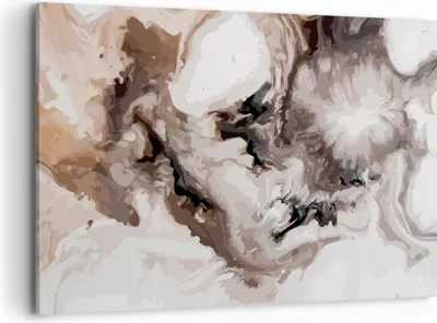 Produktbild von Bild auf Leinwand - Leinwandbild - Abstraktion modern - 120x80cm - Wand Bild - Wanddeko - Leinwanddruck - Bilder - Kunstdruck - Wanddekoration - Leinwand bilder - Wandkunst - AA120x80-4072