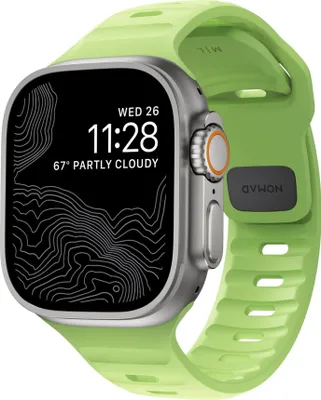 Produktbild von Nomad Sport Band Armband für Watch 42/44/45mm - Glow (Grün)