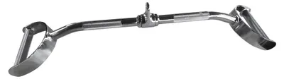 Image de tiguar Lat Bar 70 cm - barre de traction à câble en acier, avec poignée marteau et poignée V - idéal pour l'entraînement du dos, des biceps & des triceps - chromé