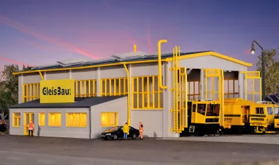 Immagine prodotto di Kibri 39324 - Capannone di manutenzione H0 GleisBau  - Nuovo