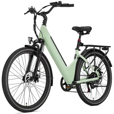 Produktbild von PiXELPiLOT 26 Zoll E-Bike Damen Herren Citybike,250W Heckmotor, 36V 14,5Ah 522Wh Akku, Shimano 7-Gang, bis 75 km, Scheibenbremsen, Federung