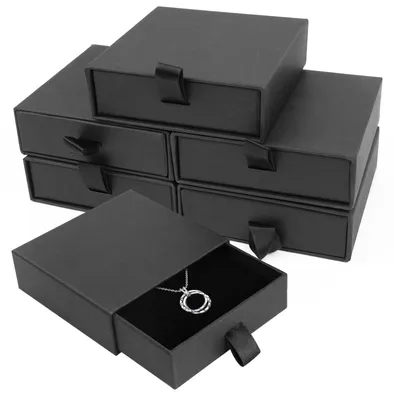Produktbild von 5er-Set Karton-Geschenkboxen, Dekorative Schachteln, 8,9 x 8,9 x 2,5 cm