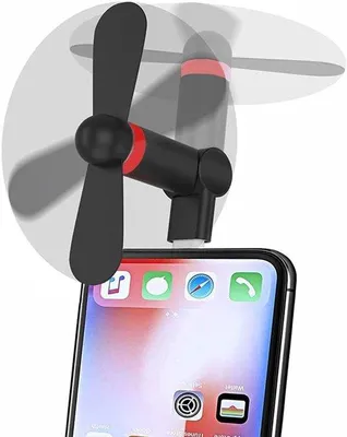Produktbild von Draagbare mini-ventilator für Smartphones mit 180-Grad-Drehfunktion