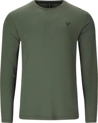 Productafbeelding van VIRTUS Roger V3 Herenlangarmshirt met sneldrogende stof, groene kleur, maat L