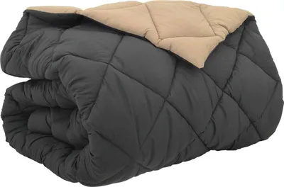 Zdjęcie produktu dla Kołdra zimowa vidaXL, 200 x 200 cm, 450 g/m², kolor antracytowy i taupe