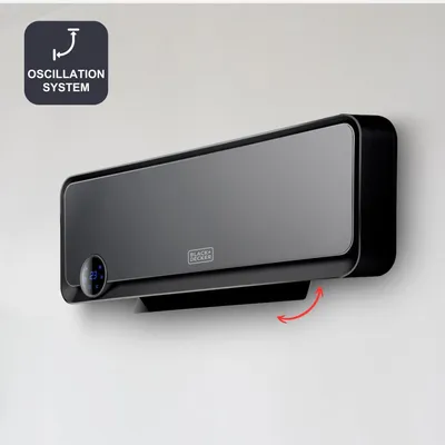 Zdjęcie produktu dla Nowoczesny I Elegancki Black+Decker Grzejnik Ścienny Moc 1000W / 2000W