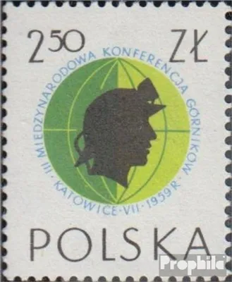 Produktbild von Briefmarken Polen 1959 Mi 1107 (kompl.Ausg.) postfrisch Bergarbeiter Kongress