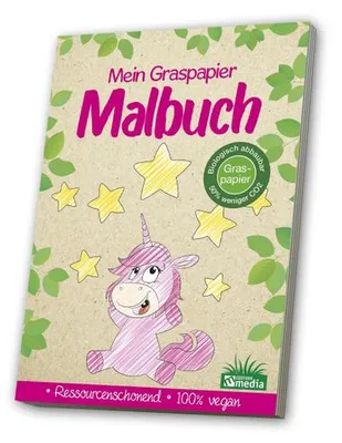 Obrázok produktu pre Papierové maľovanky s trávou - Jednorožci
