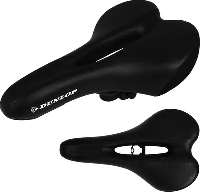 Produktbild von Dunlop Fahrradsattel mit Komfortzone Fahrradsitz Universal Herren Rennrad City Radsattel Fahrrad Sattel