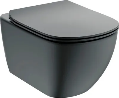 Produktbild von Závesné WC čierne Tesi s AQUABLADE T3546V3