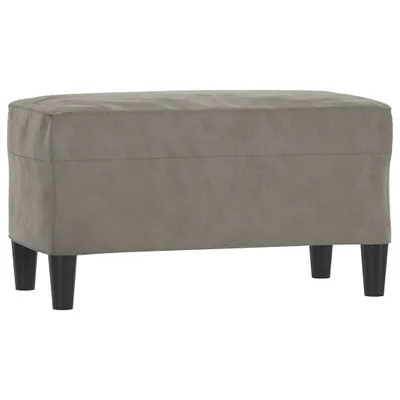 Obrázok produktu pre vidaXL Lavica svetlosivá 70x35x41 cm Velvet