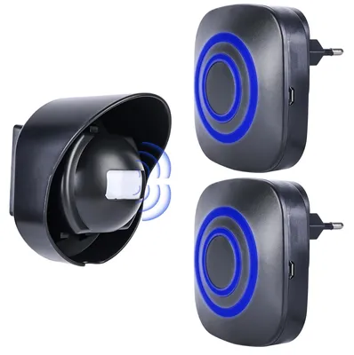 Immagine prodotto di Campanello wireless con sensore di movimento e 2 ricevitori