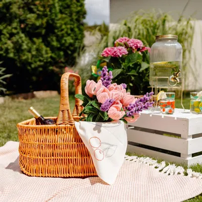 Produktbild von Creative Home Holländischer Einkaufskorb Weidenkorb mit Henkel Picknickkorb  - 42 x 32 x 40 cm (+/- 1 cm)