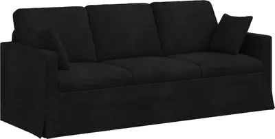Produktbild von vidaXL Sofa Schwarz 198 x 78 x 80 cm Samt