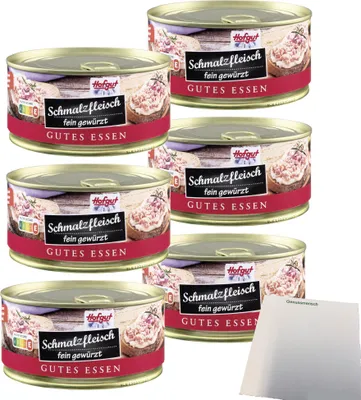 Produktbild von Hofgut Schmalzfleisch VPE (6x300g Dose) + usy Block