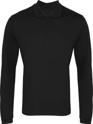 Obrázek produktu pro Pánská polokošile s dlouhým rukávem Coolchecker pique Premier RW4934 (L) (Černá)