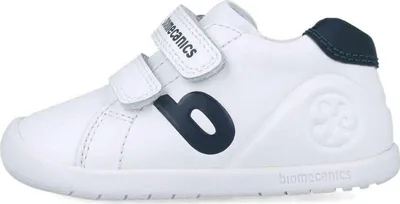 Productafbeelding van Biomecanics sneakers, model 085-251010 A578, in de kleuren wit en blauw, maat 20