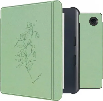 Immagine prodotto di imoshion Design Custodia rigida sottile con supporto per Kobo Libra Colore - Verde floreale