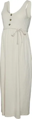 Produktbild von Mamalicious Evi Lia Ankle ärmelloses Midikleid Beige S Frau Beige S