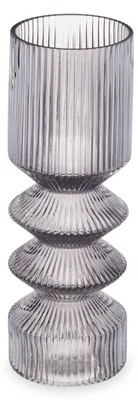 Produktbild von Vase aus geriffeltesm Glas, 8 x 23 cm