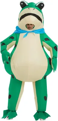 Produktbild von Frosch Kostüm, Halloween Kostüme, Aufblasbares Frosch Kostüm, Erwachsene Blow up Frosch Kostüm Aufblasbare für Erwachsene