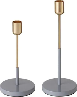 Image de Bougeoirs en métal pour une bougie TELMO, 2 pièces