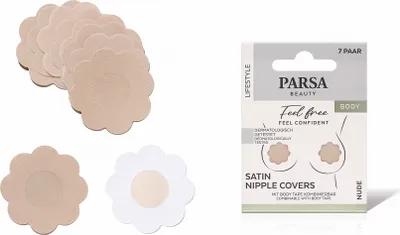 Produktbild von PARSA Beauty LIFESTYLE Satin Nipple Covers beige – hautschonend & blickdicht